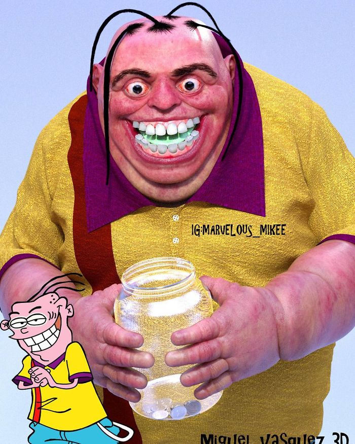 Des personnages de dessins animés en version réaliste par Miguel Vasquez Des personnages de dessins animes en version realiste par Miguel Vasquez 11 eddy Des-personnages-de-dessins-animes-en-version-realiste-par-Miguel-Vasquez-11-eddy