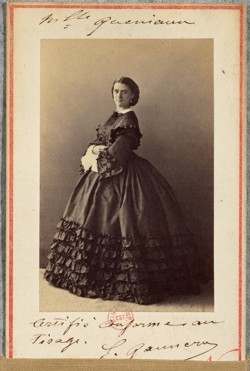 constance queniaux pesme 1861 Portrait de Constance Quéniaux en 1861 attribué à Paul Émile Pesme