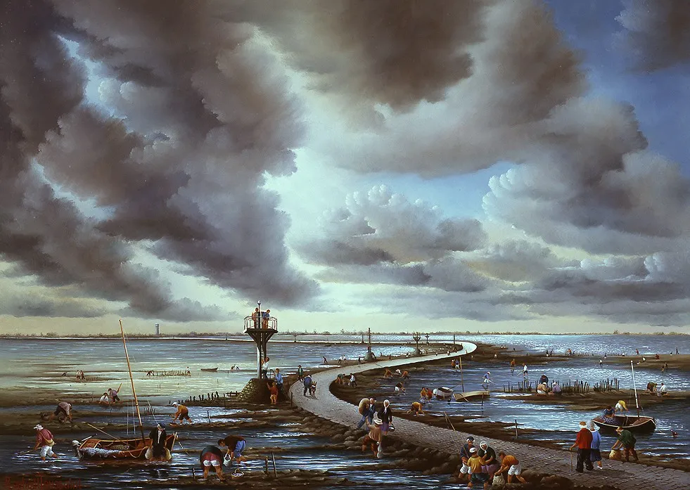 Noirmoutier Le passage du Gois par Raphaël Toussaint Noirmoutier Le passage du Gois par Raphaël Toussaint