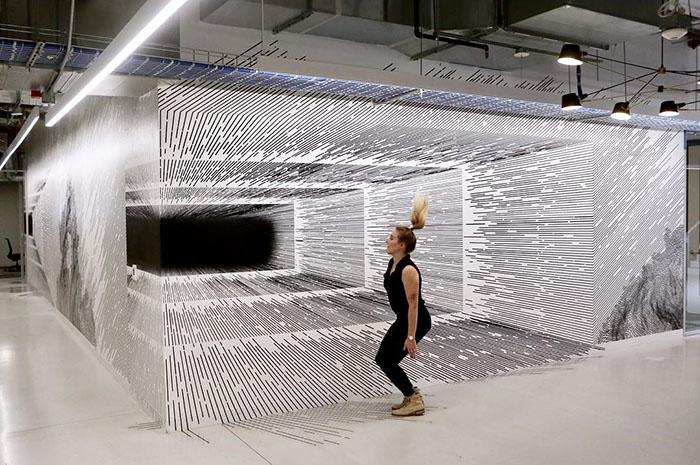 Des illusions d'optiques avec seulement des lignes par Katy Ann Gilmore Des illusions d optiques avec seulement des lignes par Katy Ann Gilmore 4 Des-illusions-d-optiques-avec-seulement-des-lignes-par-Katy-Ann-Gilmore-4