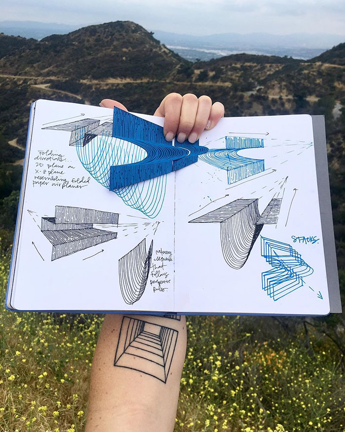 Des illusions d'optiques avec seulement des lignes par Katy Ann Gilmore Des illusions d optiques avec seulement des lignes par Katy Ann Gilmore 8 Des-illusions-d-optiques-avec-seulement-des-lignes-par-Katy-Ann-Gilmore-8