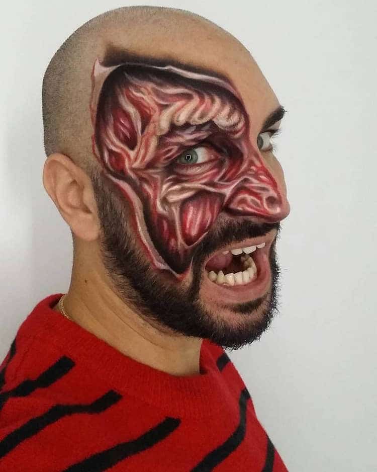 Les incroyables maquillages du visage 3D de Luca Luce Les incroyables maquillages du visage 3D de Luca Luce 13 Les-incroyables-maquillages-du-visage-3D-de-Luca-Luce-13