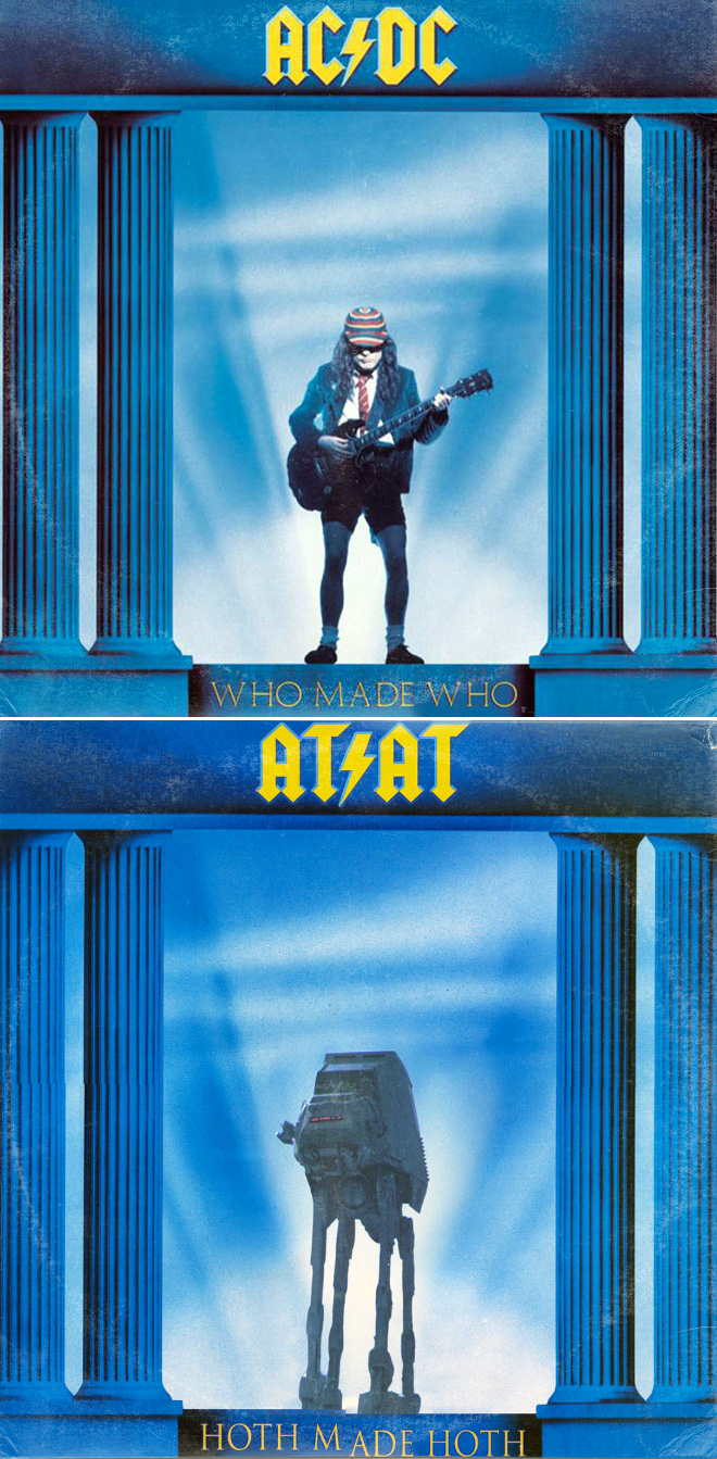 Des couvertures célèbres d'albums en mode starwars par Steve Lear Des couvertures celebres d albums en mode starwars par Steve Lear 2 acdc at at Des-couvertures-celebres-d-albums-en-mode-starwars-par-Steve-Lear-2-acdc-at-at