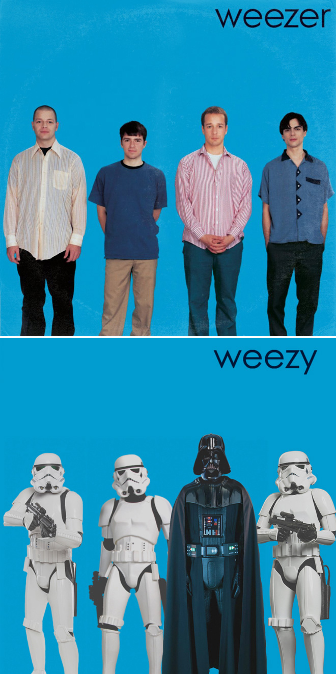 Des couvertures célèbres d'albums en mode starwars par Steve Lear Des couvertures celebres d albums en mode starwars par Steve Lear 6 weezer Des-couvertures-celebres-d-albums-en-mode-starwars-par-Steve-Lear-6-weezer