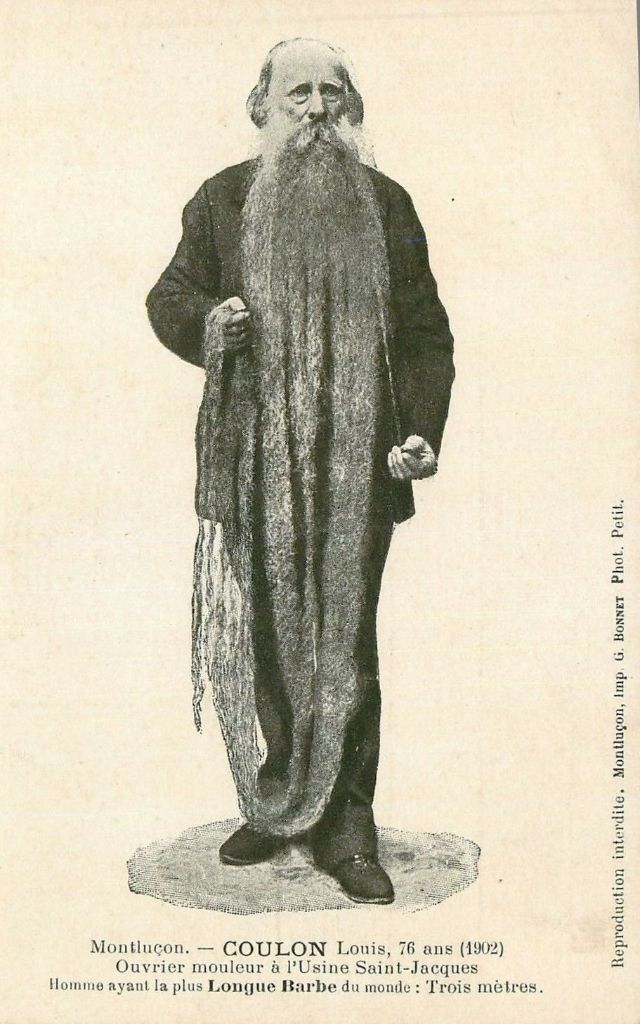 Louis Coulon et sa barbe de 3.30 mètres, vrai nid à chats et à oiseaux Louis Coulon et sa barbe de 3 30 metres vrai nid a chats et a oiseaux 12 Louis-Coulon-et-sa-barbe-de-3-30-metres-vrai-nid-a-chats-et-a-oiseaux-12