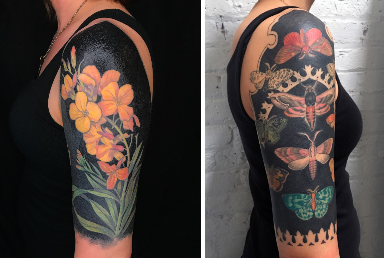 Les tatouages de papillons et de fleurs sur fond noir par Esther Garcia Les tatouages de papillons et de fleurs sur fond noir par Esther Garcia 4 Les-tatouages-de-papillons-et-de-fleurs-sur-fond-noir-par-Esther-Garcia-4