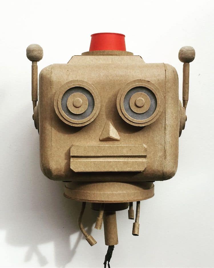 Les sculptures de carton steampunk de Greg Olijnyk de nouveaux robots de carton par Greg Olijnyk 11 de-nouveaux-robots-de-carton-par-Greg-Olijnyk-11