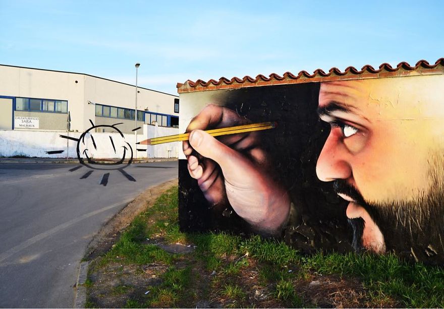 Du street art qui interagit avec son environnement par Cheone Du street art qui interagit avec son environnement par Cheone 6 Du-street-art-qui-interagit-avec-son-environnement-par-Cheone-6