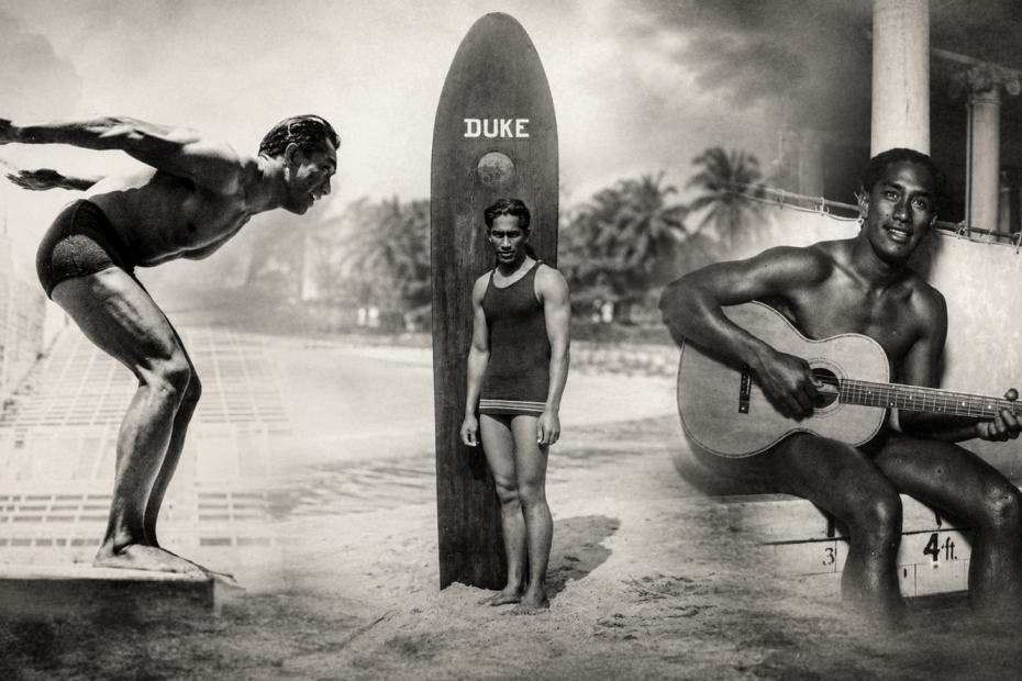 Duke Kahanamoku, le nageur olympique hawaïen devenu légende du surf Duke Kahanamoku un nageur devenu un des peres du surf Duke Kahanamoku un nageur devenu un des peres du surf
