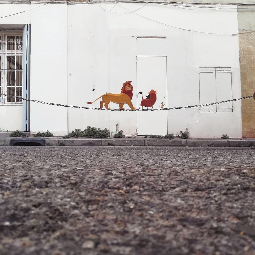 De la pop-culture en street art par Efix De la pop culture en street art par Efix 4 le roi lion De-la-pop-culture-en-street-art-par-Efix-4-le-roi-lion