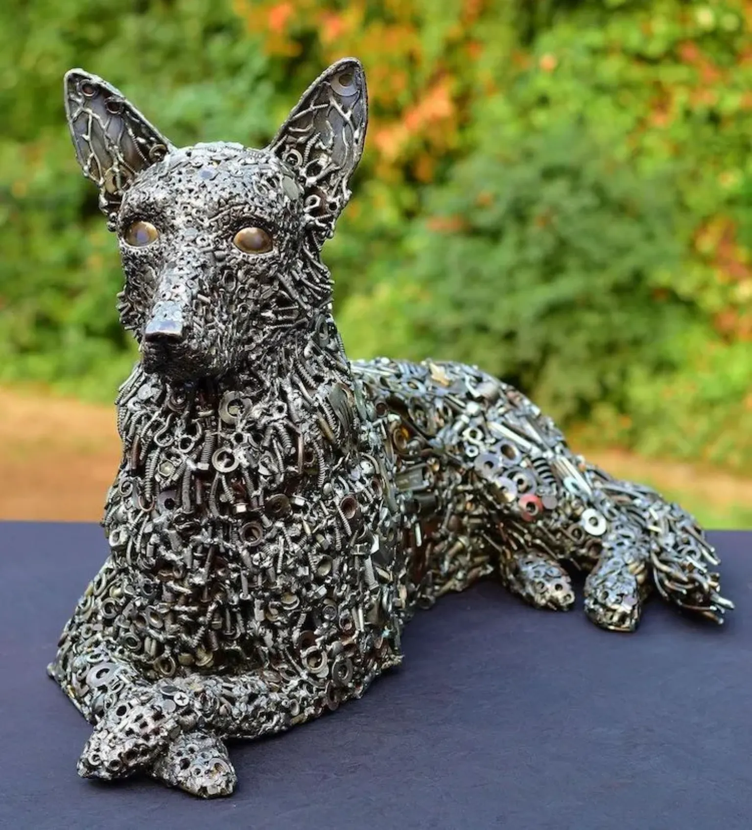 De nouvelles sculptures en assemblage de pieces metalliques recyclage Brian Mock 4 sculpture en assemblage de rondelles et boulons par Brian Mock