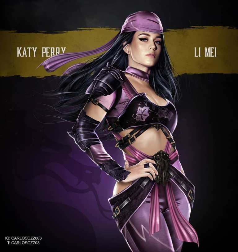 Des stars en personnages de Mortal Kombat Des stars en personnages de Mortal Combat 11 katy perry li mei Des-stars-en-personnages-de-Mortal-Combat-11-katy-perry-li-mei