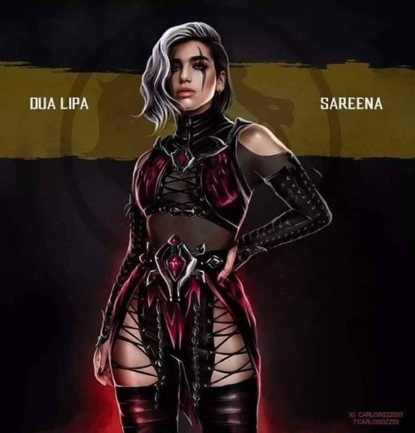 Des stars en personnages de Mortal Kombat Des stars en personnages de Mortal Combat 5 dua lipa sareena Des-stars-en-personnages-de-Mortal-Combat-5-dua-lipa-sareena