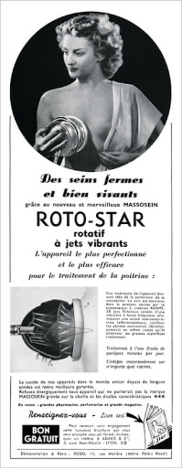 Le massossein et autres appareils hydrauliques de massage de poitrine de 1930 Le massossein roto star medecin bust appareils hydrauliques de massage de poitrine de 1930 pour raffermir les seins 12 Le-massossein-roto-star-medecin-bust-appareils-hydrauliques-de-massage-de-poitrine-de-1930-pour-raffermir-les-seins-12