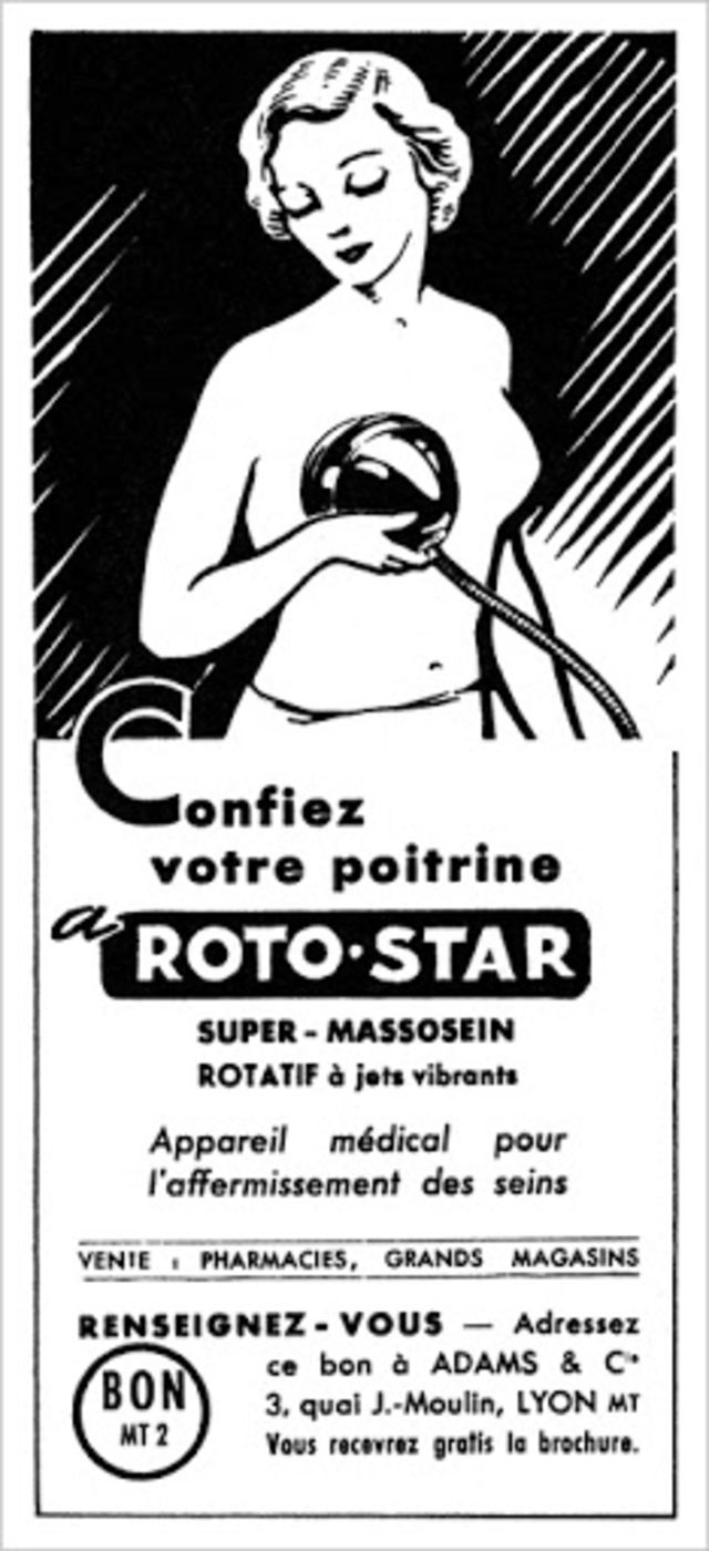 Le massossein et autres appareils hydrauliques de massage de poitrine de 1930 Le massossein roto star medecin bust appareils hydrauliques de massage de poitrine de 1930 pour raffermir les seins 13 Le-massossein-roto-star-medecin-bust-appareils-hydrauliques-de-massage-de-poitrine-de-1930-pour-raffermir-les-seins-13