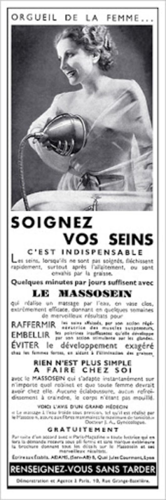 Le massossein et autres appareils hydrauliques de massage de poitrine de 1930 Le massossein roto star medecin bust appareils hydrauliques de massage de poitrine de 1930 pour raffermir les seins 3 Le-massossein-roto-star-medecin-bust-appareils-hydrauliques-de-massage-de-poitrine-de-1930-pour-raffermir-les-seins-3