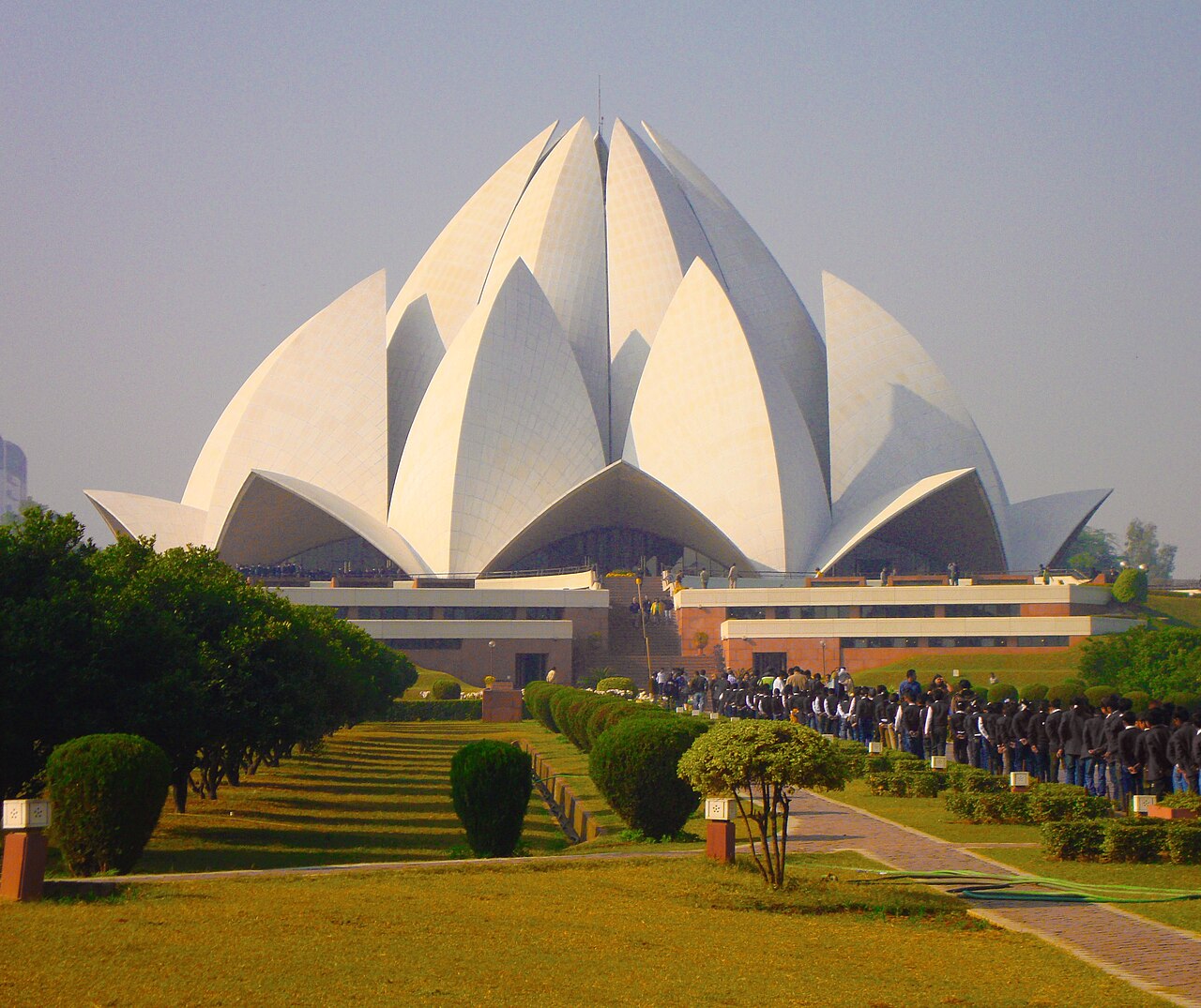 Lotus Temple, Maison d’adoration bahá’íe à New Delhi en Inde Lotus Temple, Maison d’adoration bahá’íe à New Delhi en Inde
