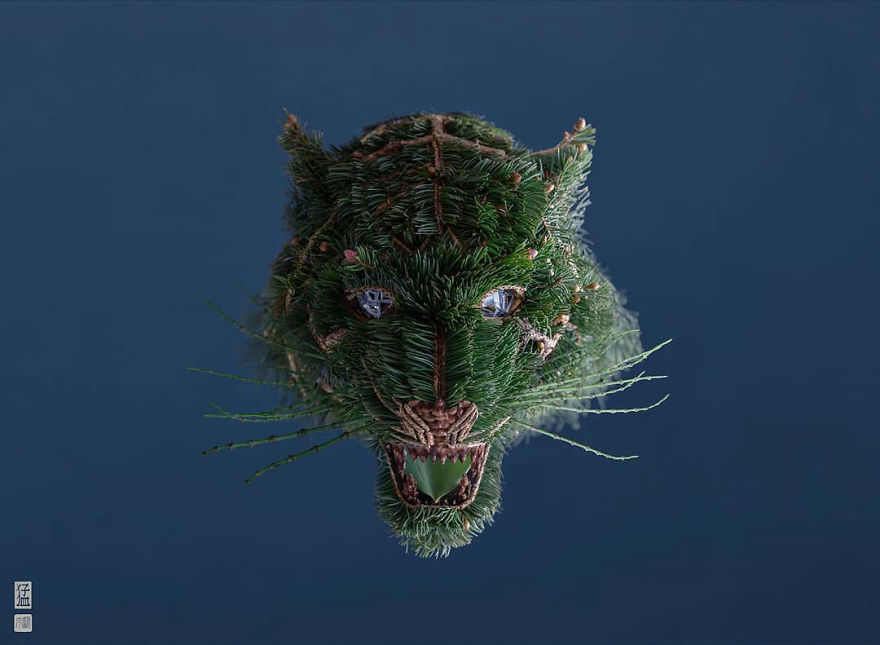 De nouveaux animaux en composition de fleurs par Raku Inoue De nouveaux animaux en composition de fleurs par Raku Inoue ikebana 12 tigre De-nouveaux-animaux-en-composition-de-fleurs-par-Raku-Inoue-ikebana-12-tigre