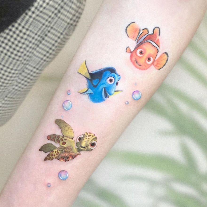 Les petits tatouages pop-culture de Kozo Tattoo Les petits tatouages pop culture de Kozo Tattoo 17 nemo Les-petits-tatouages-pop-culture-de-Kozo-Tattoo-17-nemo