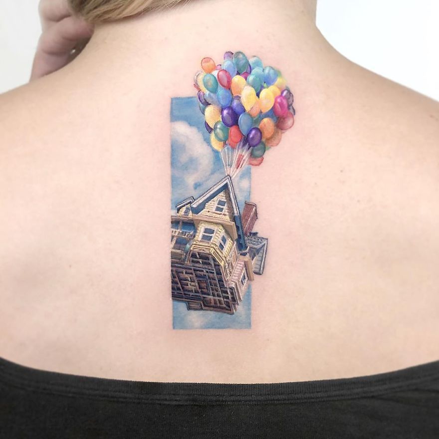 Les petits tatouages pop-culture de Kozo Tattoo Les petits tatouages pop culture de Kozo Tattoo 22 la haut Les-petits-tatouages-pop-culture-de-Kozo-Tattoo-22-la-haut