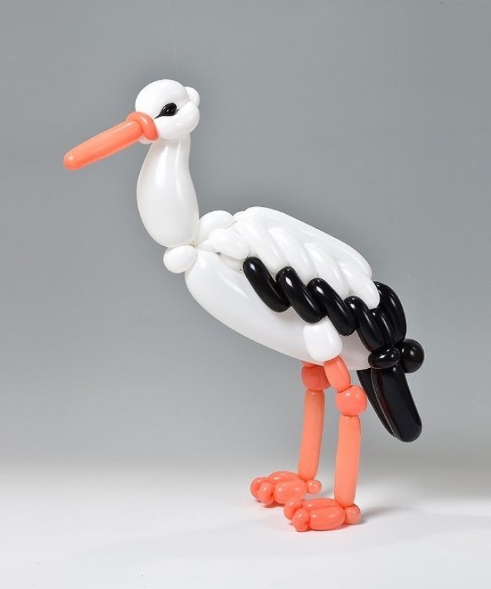 de nouvelles sculptures d'animaux en ballons de baudruche par Masayoshi Matsumoto de nouvelles sculptures d animaux en ballons de baudruche par Masayoshi Matsumoto 10 cigogne de-nouvelles-sculptures-d-animaux-en-ballons-de-baudruche-par-Masayoshi-Matsumoto-10-cigogne