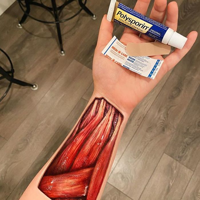 Les spectaculaires illusions en body painting de bras et de jambes de Mimi Choi Les spectaculaires illusions en body painting de Mimi Choi 15 Les-spectaculaires-illusions-en-body-painting-de-Mimi-Choi-15