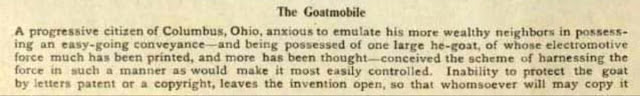 La goatmobile, un véhicule tracté par une chèvre dans les années 1900 La goatmobile un vehicule tracte par une chevre dans les annees 1900 2 La-goatmobile-un-vehicule-tracte-par-une-chevre-dans-les-annees-1900-2