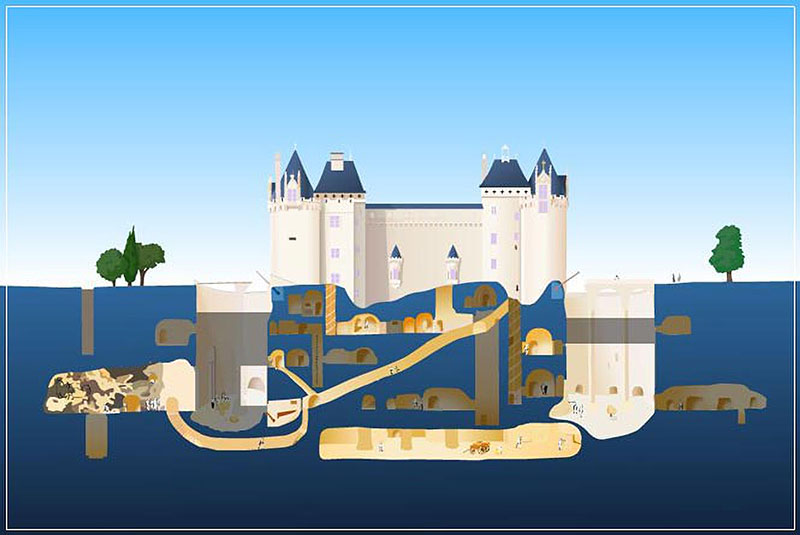 La forteresse souterraine du château de Brézé La forteresse souterraine du chateau de Breze 2 La-forteresse-souterraine-du-chateau-de-Breze-2