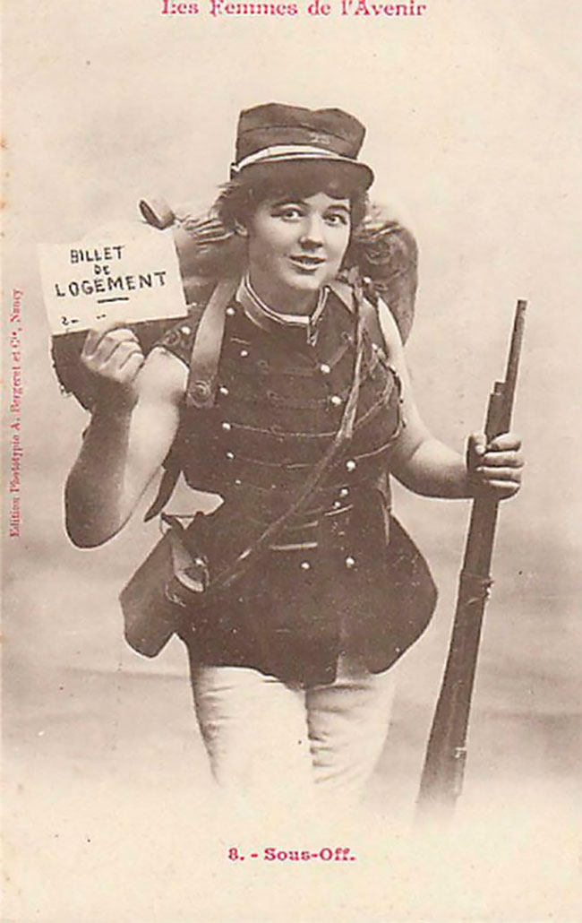 Les Femmes de l’Avenir par Albert Bergeret en 1902 Les Femmes de l Avenir par Albert Bergeret en 1902 15 sergent Les-Femmes-de-l-Avenir-par-Albert-Bergeret-en-1902-15-sergent