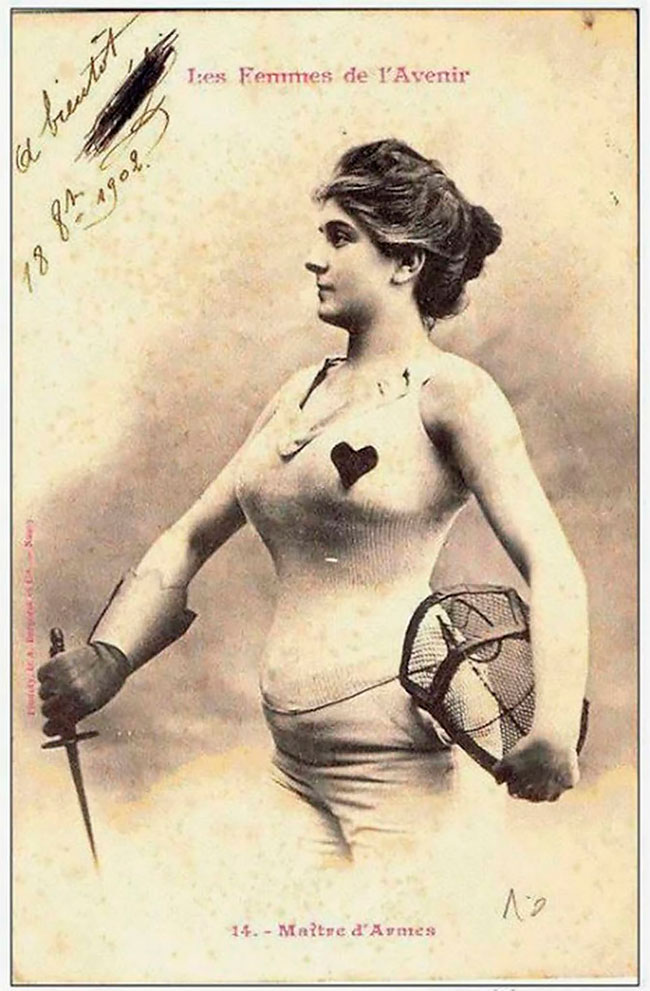 Les Femmes de l’Avenir par Albert Bergeret en 1902 Les Femmes de l Avenir par Albert Bergeret en 1902 3 maitre d arme Les-Femmes-de-l-Avenir-par-Albert-Bergeret-en-1902-3-maitre-d-arme
