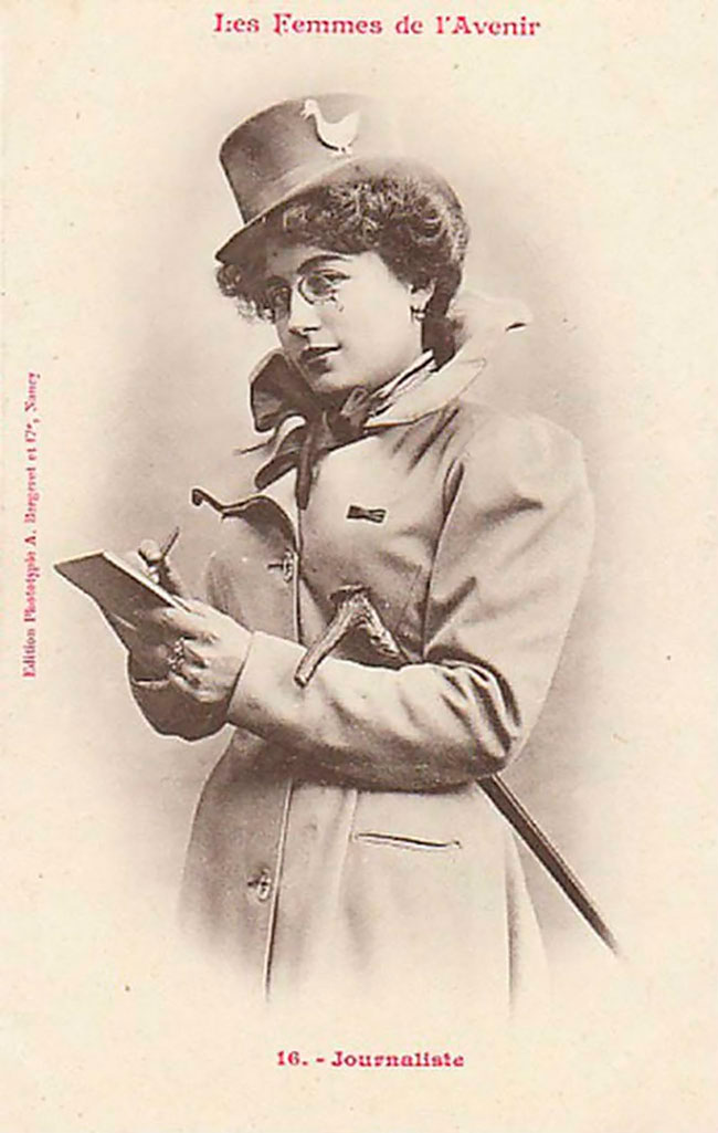 Les Femmes de l’Avenir par Albert Bergeret en 1902 Les Femmes de l Avenir par Albert Bergeret en 1902 9 journaliste Les-Femmes-de-l-Avenir-par-Albert-Bergeret-en-1902-9-journaliste