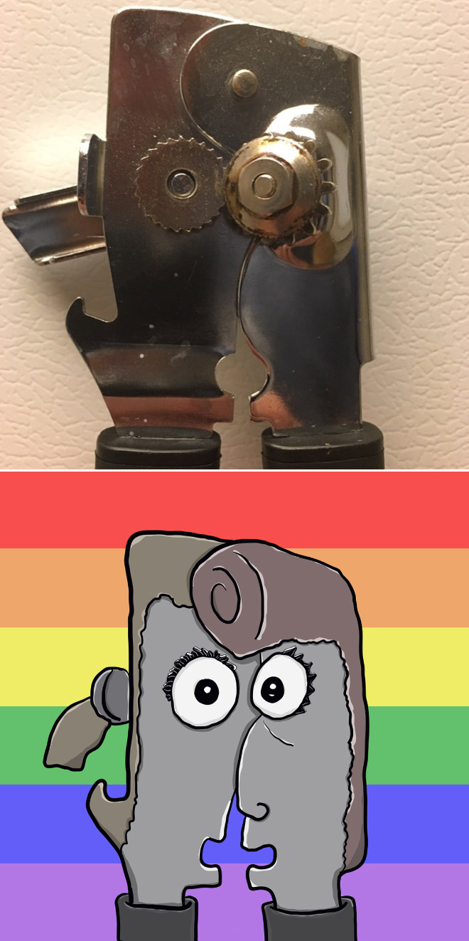 Paréidolie : un artiste crée des personnages à partir d'objets Pareidolie un artiste cree des personnages a partir d objets 3 Pareidolie-un-artiste-cree-des-personnages-a-partir-d-objets-3