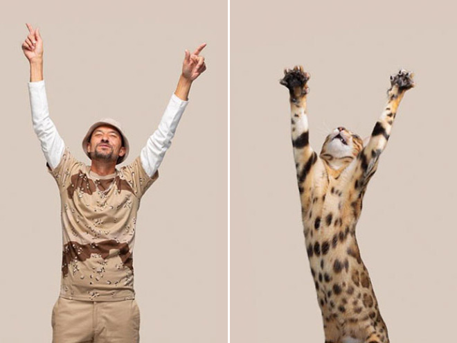 Les étonnantes ressemblances entre humain et chat par Gerrard Gethings Les etonnantes ressemblances entre humain et chat par Gerrard Gethings 5 Les-etonnantes-ressemblances-entre-humain-et-chat-par-Gerrard-Gethings-5