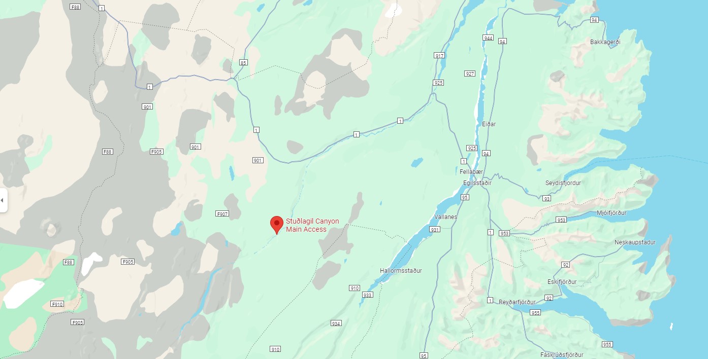Les orgues basaltiques du canyon Stuðlagil en Islande Les orgues basaltiques du canyon Studlagil en Islande maps Les-orgues-basaltiques-du-canyon-Studlagil-en-Islande-maps