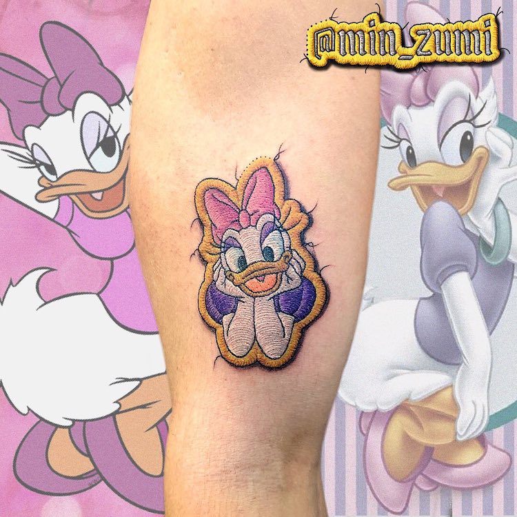 Les tatouages patchs brodés de Min Zumi Les tatouages patchs brodes de Min Zumi broderie tattoo 12 Les-tatouages-patchs-brodes-de-Min-Zumi-broderie-tattoo-12