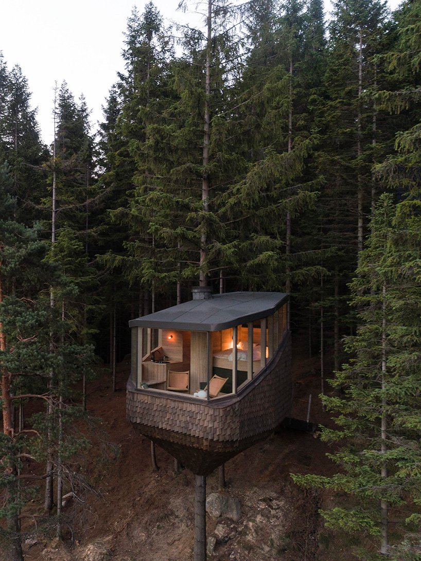 Woodnest - une magnifique cabane autour d'un pin Woodnest une magnifiquecabane autour d un pin 3 Woodnest-une-magnifiquecabane-autour-d-un-pin-3