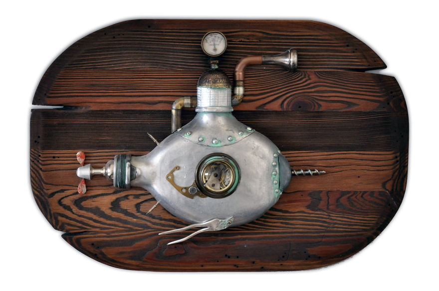 Les sculptures steampunk en objets recyclés de Arturas Tamasauskas De nouvelles sculptures steampunk en objets recycles par Arturas Tamasauskas 20 sous marin De-nouvelles-sculptures-steampunk-en-objets-recycles-par-Arturas-Tamasauskas-20-sous-marin