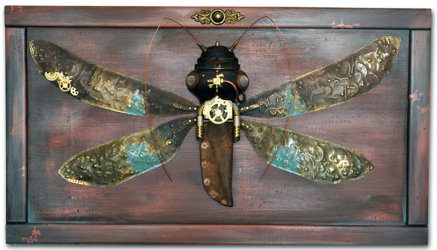 Les sculptures steampunk en objets recyclés de Arturas Tamasauskas De nouvelles sculptures steampunk en objets recycles par Arturas Tamasauskas 23 papillon De-nouvelles-sculptures-steampunk-en-objets-recycles-par-Arturas-Tamasauskas-23-papillon