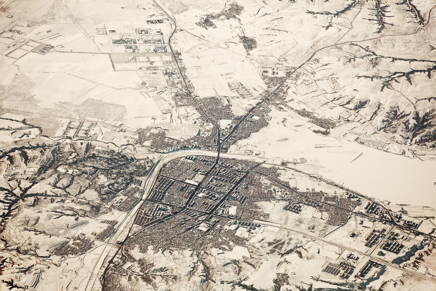 Le désert de Gobi vu du ciel par Jakob Wagner Le desert de Gobi vu du ciel par Jakob Wagner 10 Le-desert-de-Gobi-vu-du-ciel-par-Jakob-Wagner-10