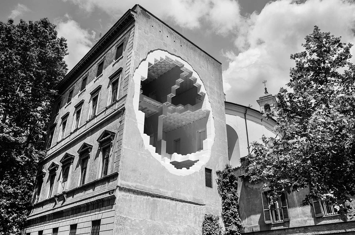 Behind the wall - les murs d'immeubles en Lego par Domenico Franco Behind the wall les murs d immeubles en lego par Domenico Franco 1 LV4