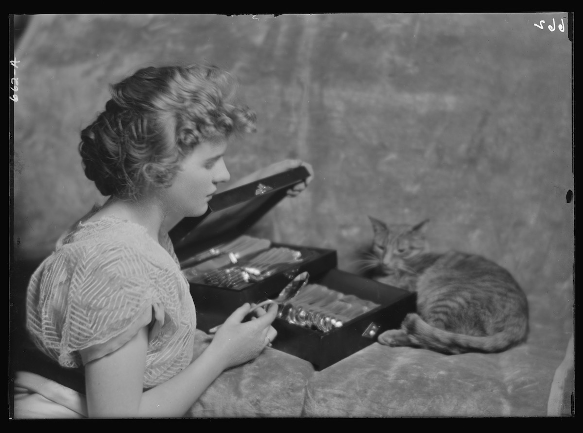 Déjà début du 20eme siècle, des portraits de femmes avec des chats par Arnold Genthe Deja debut du 20eme siecle des portraits de femmes avec des chats par Arnold Genthe 11 http://hdl.loc.gov/loc.pnp/agc.7a13863