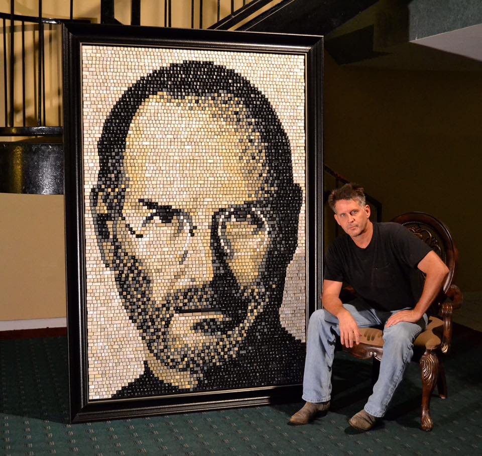 Les incroyables portraits en touches de clavier de Doug Powell Les incroyables portraits en touches de clavier de Doug Powell 1 steve jobs Les-incroyables-portraits-en-touches-de-clavier-de-Doug-Powell-1-steve-jobs