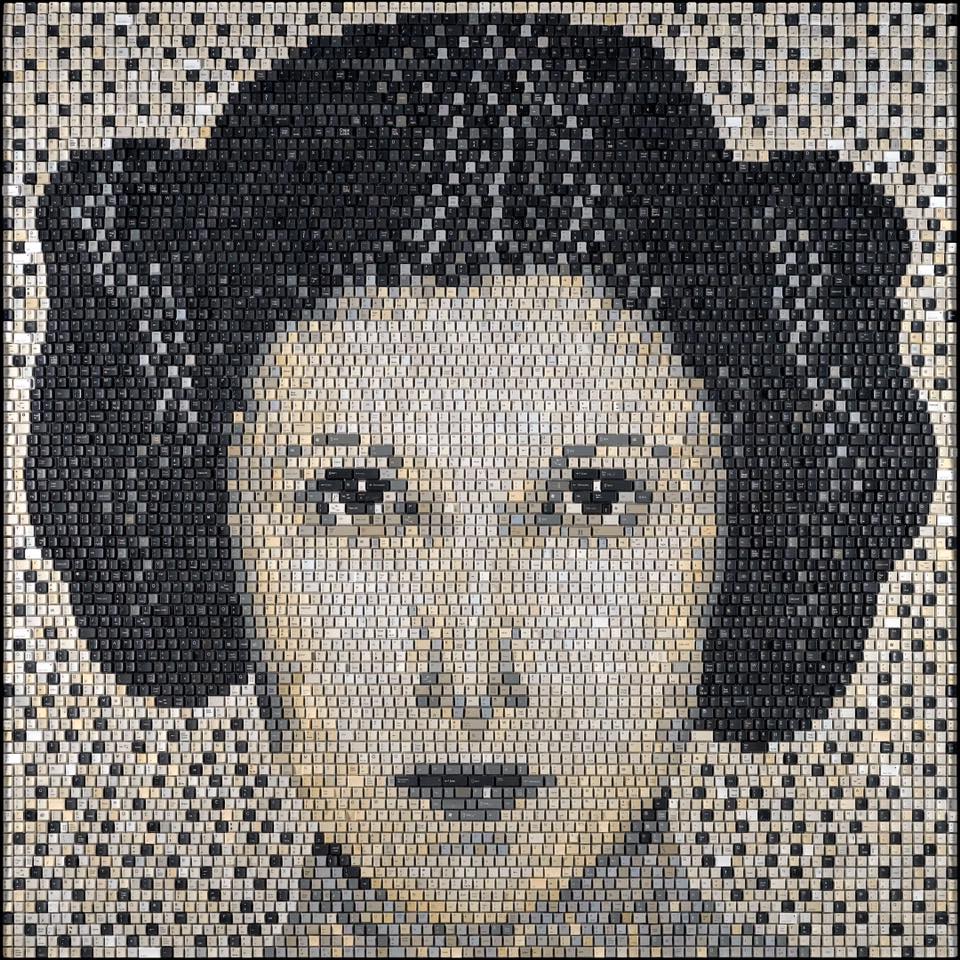 Les incroyables portraits en touches de clavier de Doug Powell Les incroyables portraits en touches de clavier de Doug Powell 11 princesse leia Les-incroyables-portraits-en-touches-de-clavier-de-Doug-Powell-11-princesse-leia