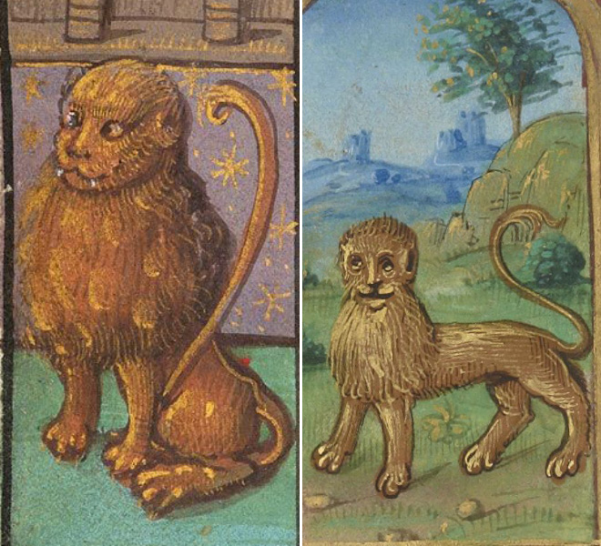 Les lions bizarres des peintures médiévales Les lions bizarres des peintures medievales 12 Les-lions-bizarres-des-peintures-medievales-12