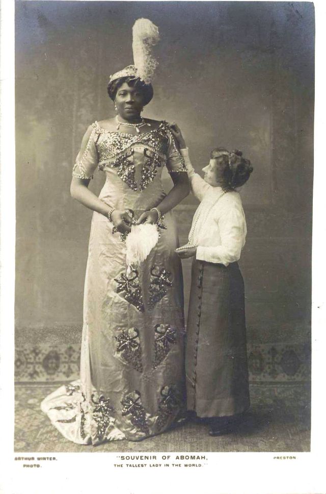 Quelques portraits de Ella Williams alias madame Abomah la géante africaine, la plus grande femme du monde du début 20eme siècle Quelques portraits de Ella Williams alias madame Abomah la plus grande femme du monde de la fin de 19eme debut 20eme siecle 2 Quelques-portraits-de-Ella-Williams-alias-madame-Abomah-la-plus-grande-femme-du-monde-de-la-fin-de-19eme-debut-20eme-siecle-2