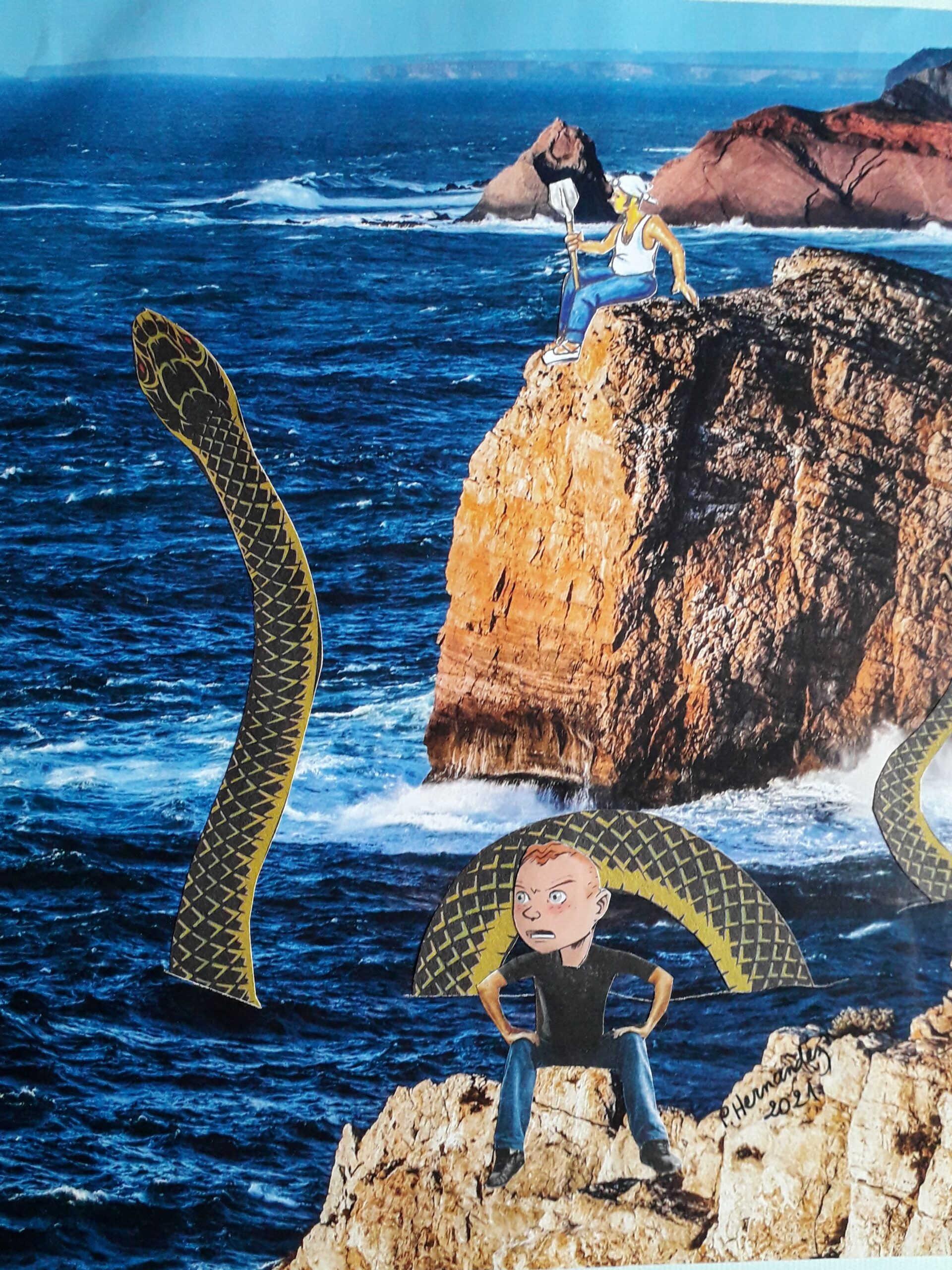 Les collages poétiques de Perrine Hernandez Les collages poetiques de Perrine Hernandez Le serpent de mer scaled Les-collages-poetiques-de-Perrine-Hernandez-Le-serpent-de-mer