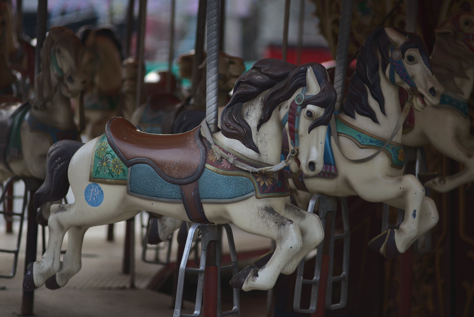 Chevaux du carrousel à Yongma Land Chevaux du carrousel à Yongma Land
