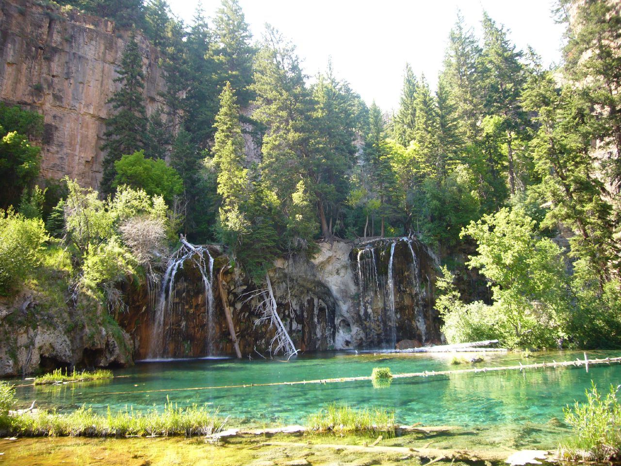 hanging lake lac eau turquoise hanging lake lac eau turquoise