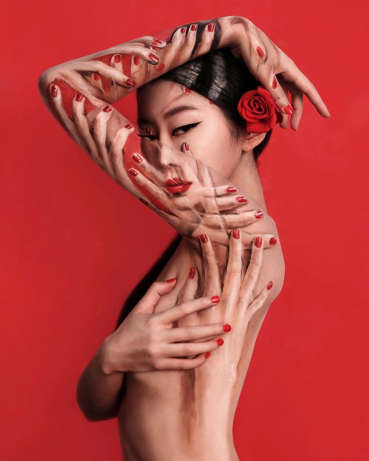 Les incroyables body-painting de visage de Dain Yoon les incroyables body painting de visage de Dain Yoon 12 les-incroyables-body-painting-de-visage-de-Dain-Yoon-12
