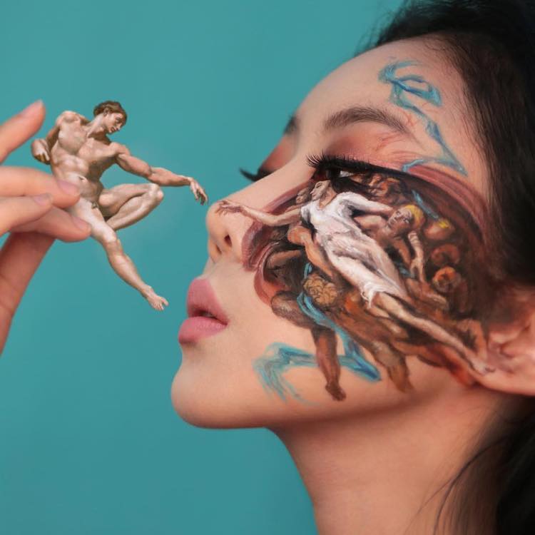 Les incroyables body-painting de visage de Dain Yoon les incroyables body painting de visage de Dain Yoon 14 les-incroyables-body-painting-de-visage-de-Dain-Yoon-14